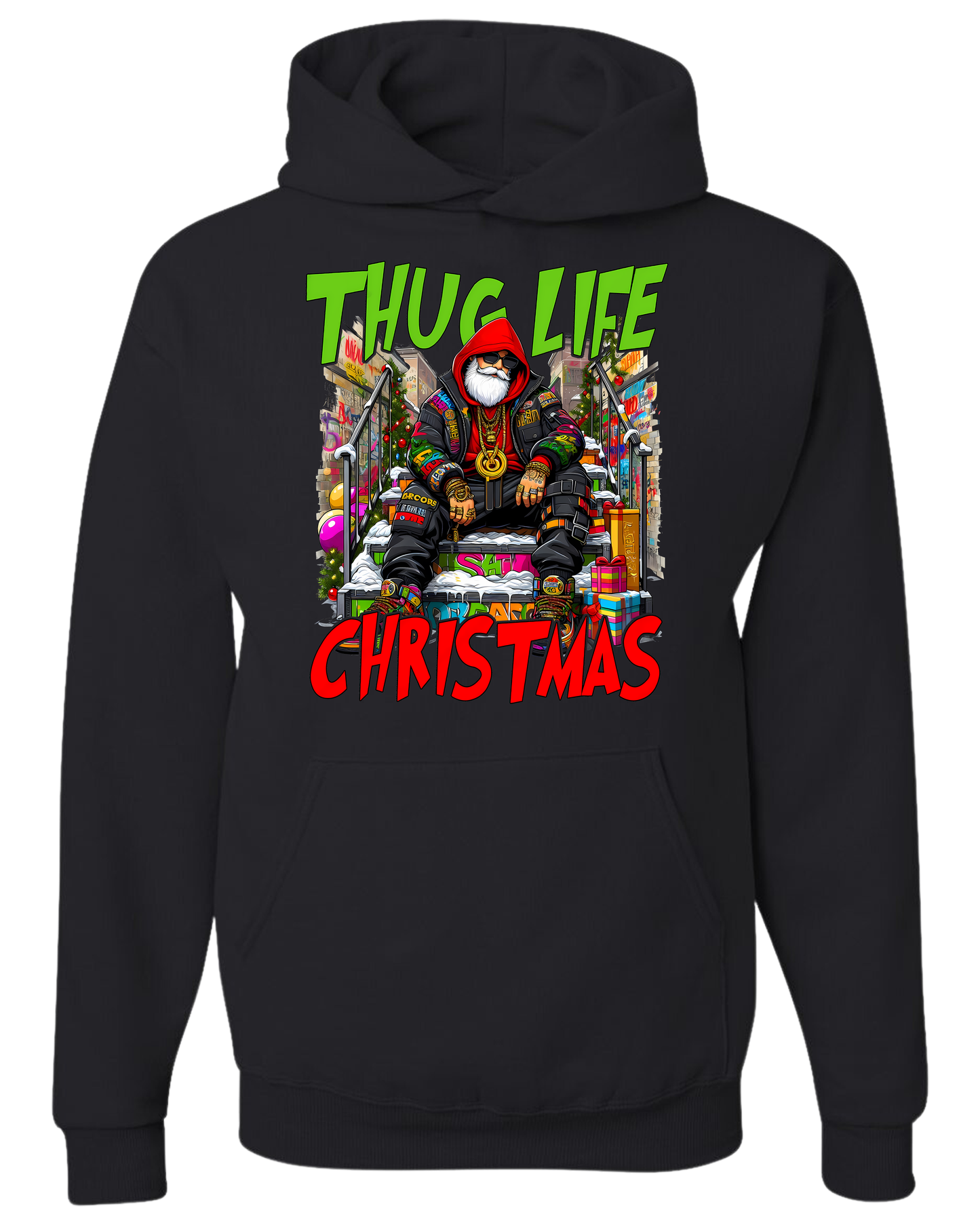 THUG LIFE Christmas Funny Cool Santa Claus